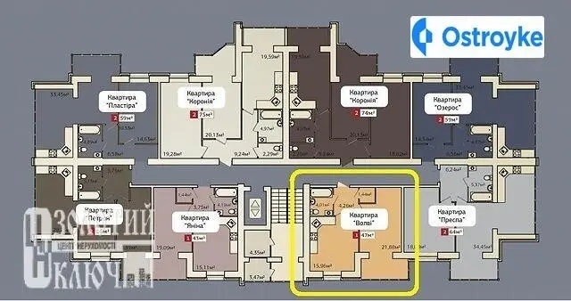 1-кімнатна квартира, 48 м², вул. Панаса Мирного, Хмельницький — фото 2