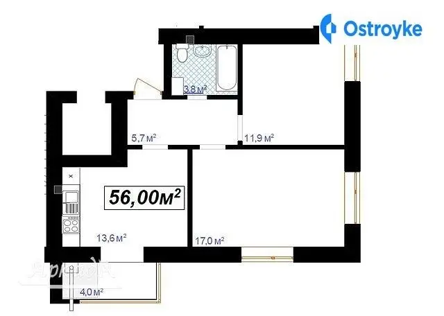 Продаж 2-кімнатної квартири, 53 м², Івано-Франківськ — фото 2