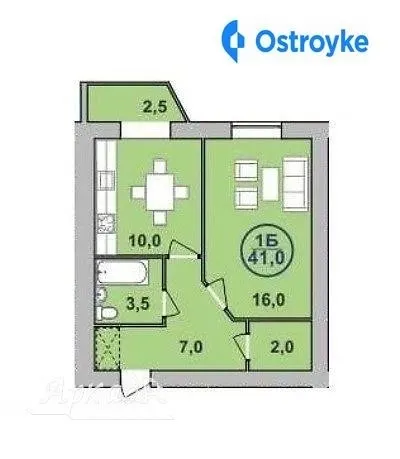 Продаж 1-кімнатної квартири, 41 м², Івано-Франківськ — фото 1