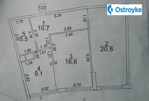 2-комнатная квартира, 62 м², вул. Генуезька, Одесса