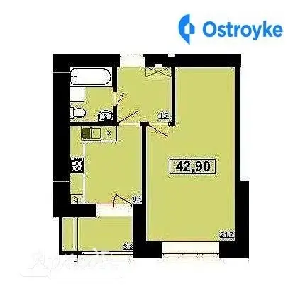 Продаж 1-кімнатної квартири, 42 м², Івано-Франківськ — фото 2