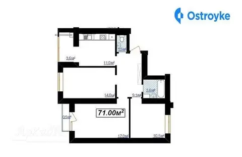 Продаж 3-кімнатної квартири, 71 м², Івано-Франківськ