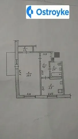 Продаж 1-кімнатної квартири, 34 м², Житомир — фото 1