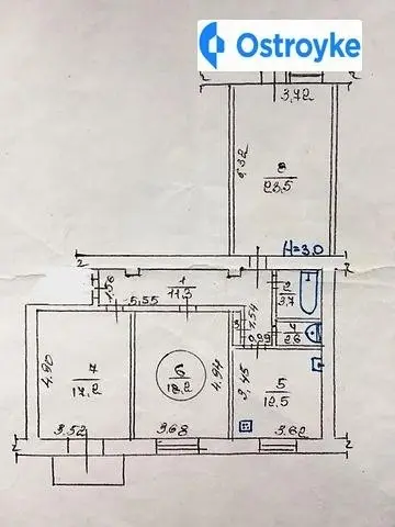 3-кімнатна квартира, 94 м², вул. Павлівська, 2, Харків