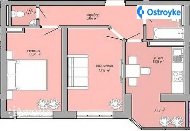 Продаж 2-кімнатної квартири, 52 м², Одеса — фото 3