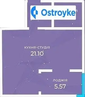 1-комнатная квартира, 35 м², вул. Чехова, Ирпень