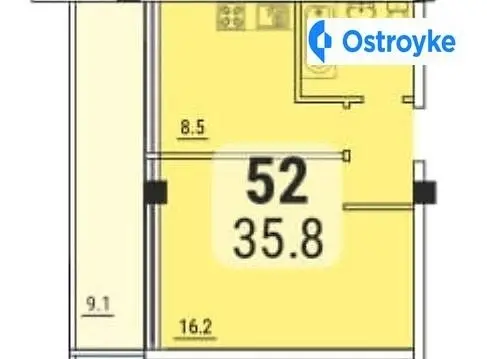 Продаж 1-кімнатної квартири, 36 м², Одеса — фото 2
