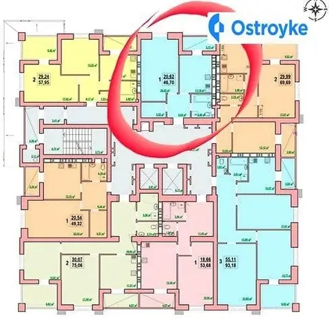 1-кімнатна квартира, 47 м², вул. Єлизаветинська, Харків