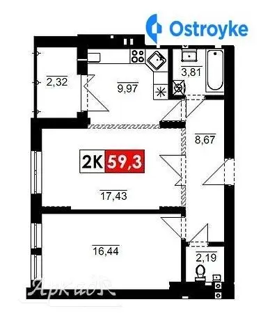Продаж 1-кімнатної квартири, 59 м², Івано-Франківськ — фото 3