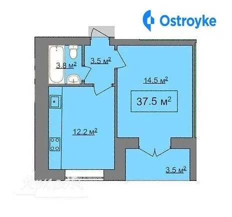 Продаж 1-кімнатної квартири, 37 м², Івано-Франківськ — фото 1