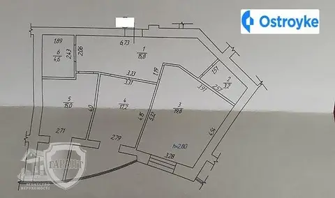 2-комнатная квартира, 75 м², вул. Київська, Винница