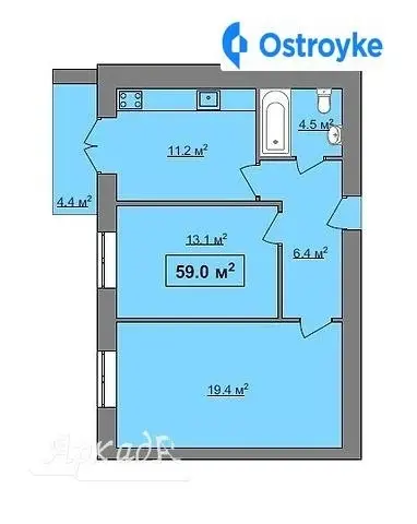 Продаж 2-кімнатної квартири, 59 м², Івано-Франківськ — фото 2