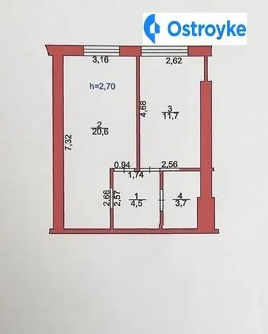 Продаж 1-кімнатної квартири, 41 м², Луцьк — фото 2