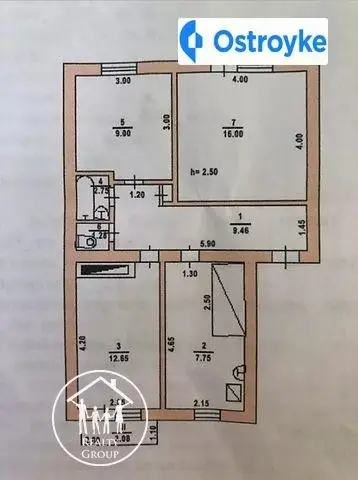 Продажа 3-комнатной квартиры, 61 м², Херсон