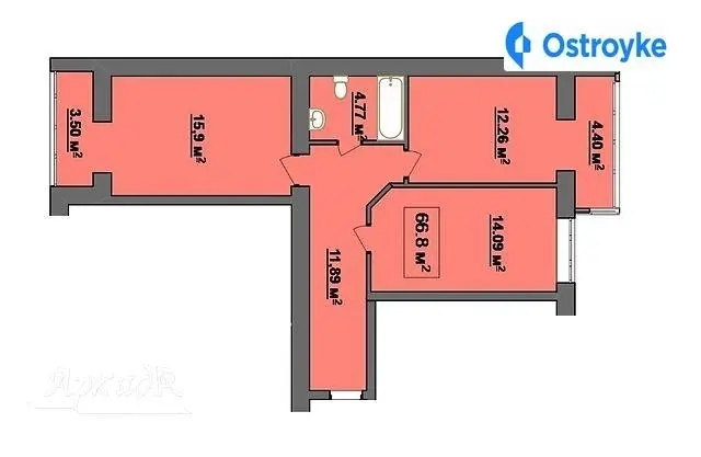 Продаж 3-кімнатної квартири, 67 м², Івано-Франківськ — фото 2