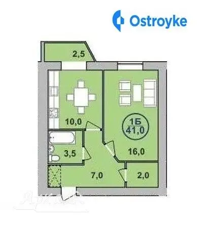 Продаж 1-кімнатної квартири, 41 м², Івано-Франківськ — фото 2
