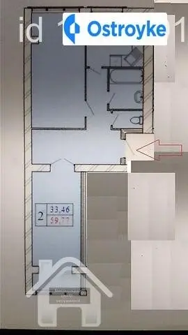 2-комнатная квартира, 60 м², вул. Панаса Мирного, 18/2, Хмельницкий