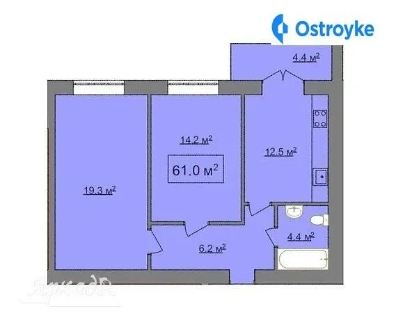 Продаж 2-кімнатної квартири, 61 м², Івано-Франківськ — фото 2