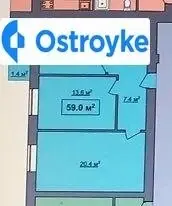 2-кімнатна квартира, 59 м², вул. Карпатська, Івано-Франківськ