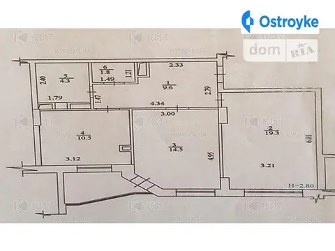 2-кімнатна квартира, 65 м², просп. Ювілейний 50-річчя ВЛКСМ, Харків