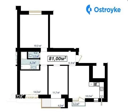 Продаж 3-кімнатної квартири, 81 м², Івано-Франківськ — фото 1