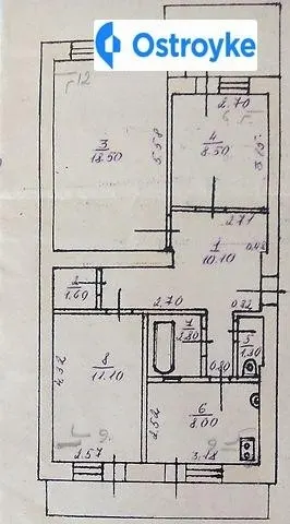 Продаж 3-кімнатної квартири, 67 м², Сокиряни — фото 1