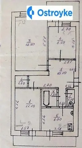 Продаж 3-кімнатної квартири, 67 м², Сокиряни