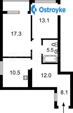 Продаж 2-кімнатної квартири, 69 м², Київ — фото 1