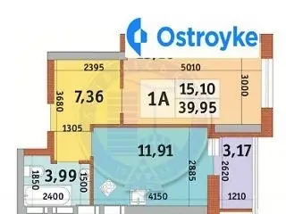 1-кімнатна квартира, 40 м², вул. Петра Радченка, Київ
