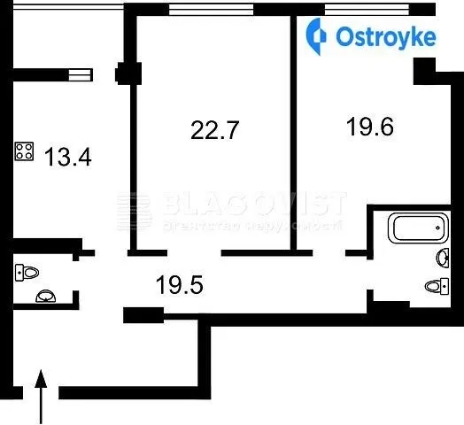 Продаж 1-кімнатної квартири, 83 м², Київ — фото 1
