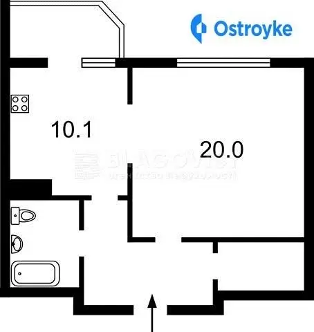Продаж 1-кімнатної квартири, 46 м², Київ — фото 4