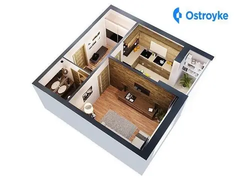 1-комнатная квартира, 39 м², вул. Університетська, Ирпень