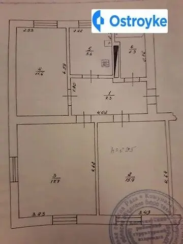 Продаж 3-кімнатної квартири, 60 м², Козятин — фото 2