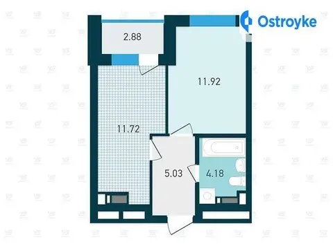 1-кімнатна квартира, 35 м², пров. Індустріальний, Київ