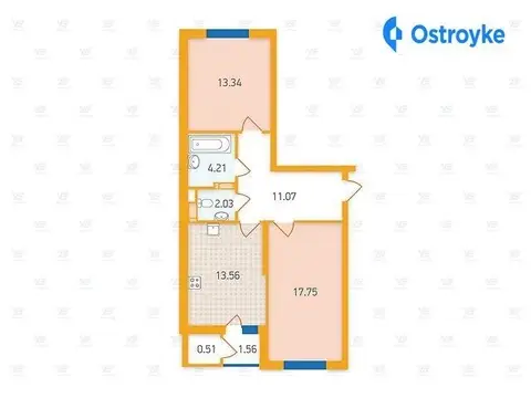 2-кімнатна квартира, 64 м², вул. Архітектора Вербицького, Київ