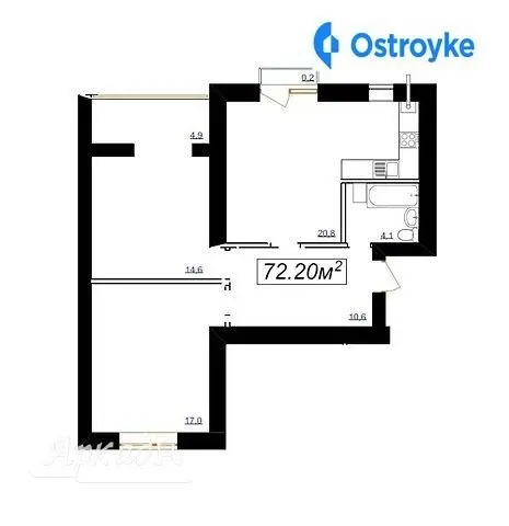 Продаж 2-кімнатної квартири, 72 м², Івано-Франківськ — фото 3