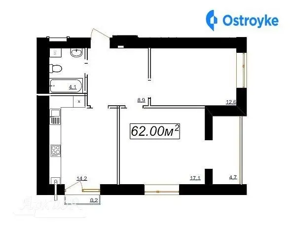 Продаж 2-кімнатної квартири, 62 м², Івано-Франківськ — фото 2