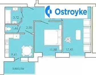 Продаж 2-кімнатної квартири, 55 м², Хмельницький — фото 1