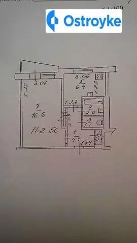 1-кімнатна квартира, 34 м², вул. Шарикова, 38, Харків