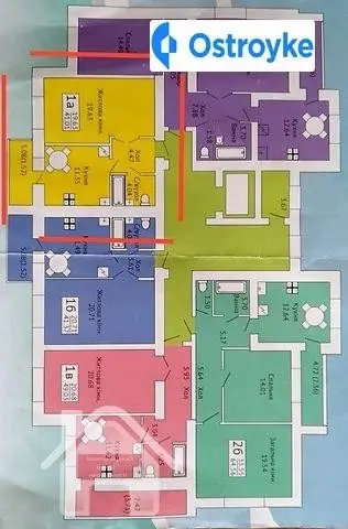 1-комнатная квартира, 42 м², вул. Заярна, Хмельницкий