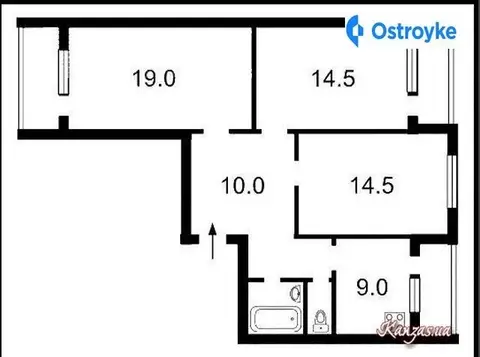 3-комнатная квартира, 81 м², вул. Вишняківська, 5а, Киев