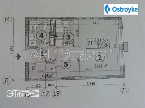 1-кімнатна квартира, 33 м², вул. Олени Пчілки, 3, Київ