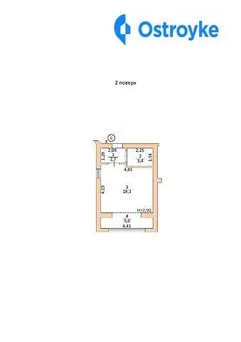 Продажа 1-комнатной квартиры, 29 м², Тернополь