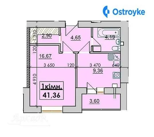 Продаж 1-кімнатної квартири, 43 м², Івано-Франківськ — фото 2