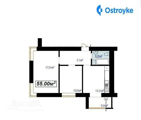 Продаж 2-кімнатної квартири, 55 м², Івано-Франківськ — фото 1