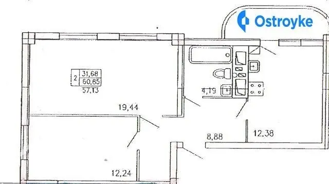 Продаж 2-кімнатної квартири, 61 м², Хмельницький — фото 2