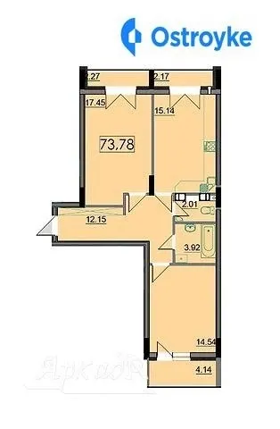 Продаж 2-кімнатної квартири, 73 м², Івано-Франківськ — фото 1