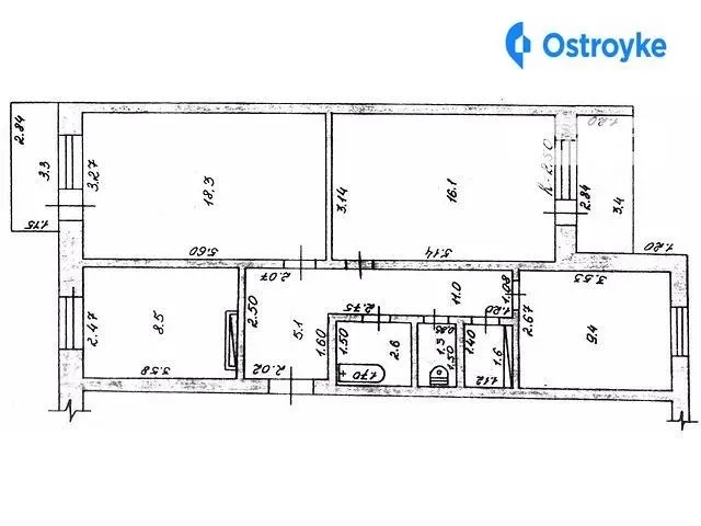 Продаж 3-кімнатної квартири, 70 м², Одеса — фото 1