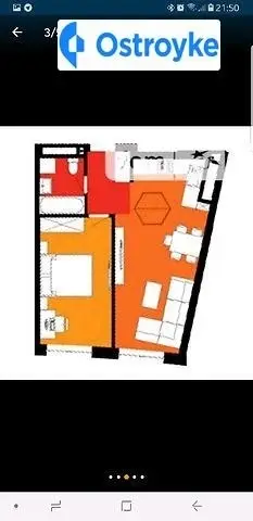 1-кімнатна квартира, 45 м², вул. Трускавецька, Львів