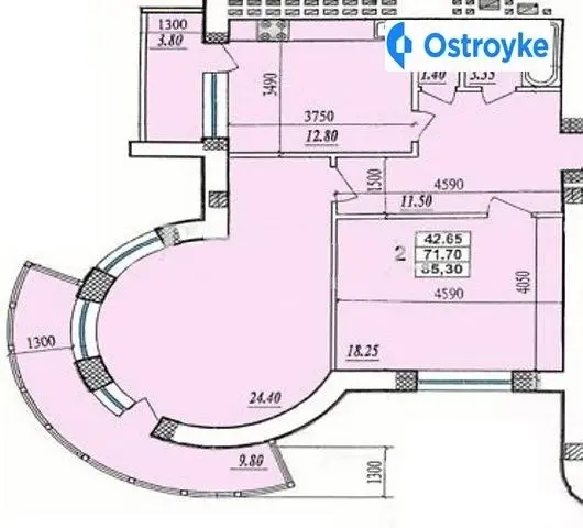 Продаж 2-кімнатної квартири, 82 м², Одеса — фото 2